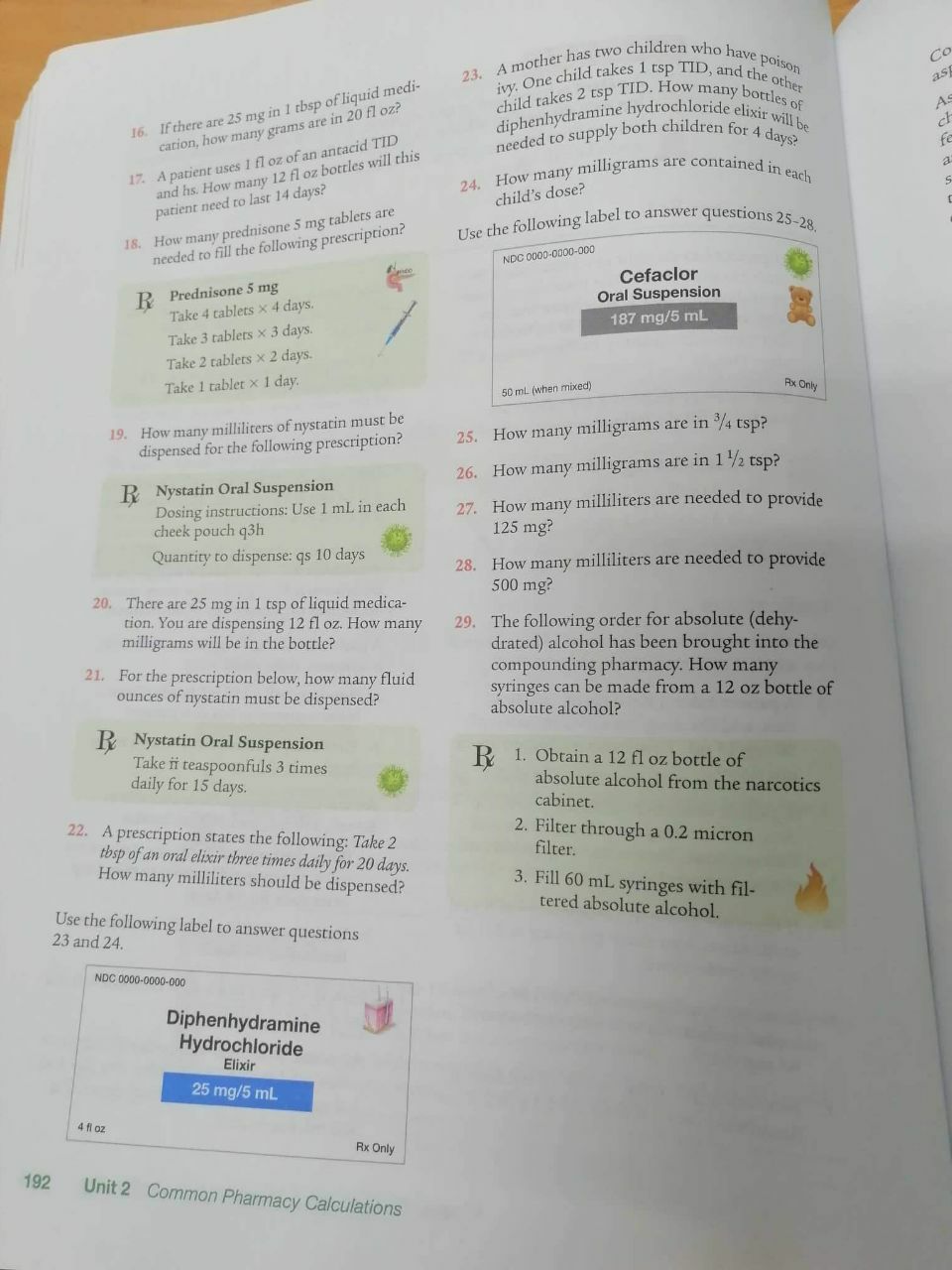 Solve and give the complete solutions. 23. A