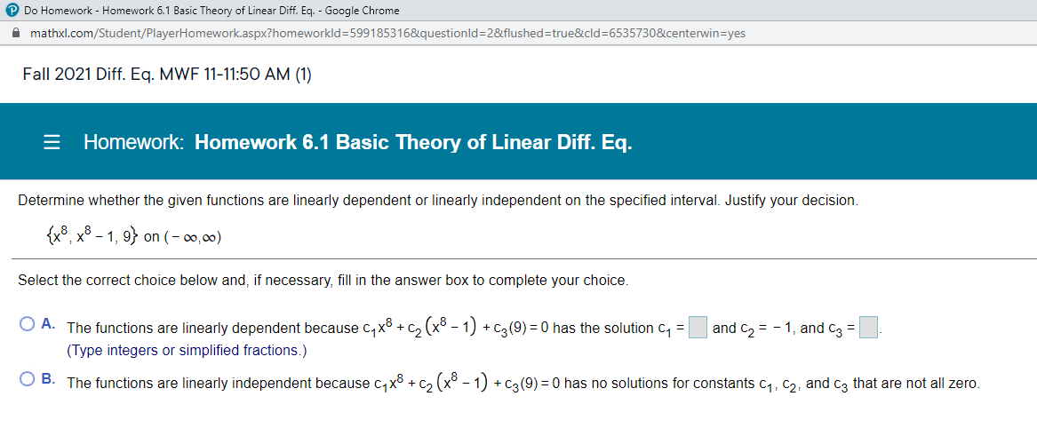Do Homework - Homework 6.1 Basic Theory of Linear