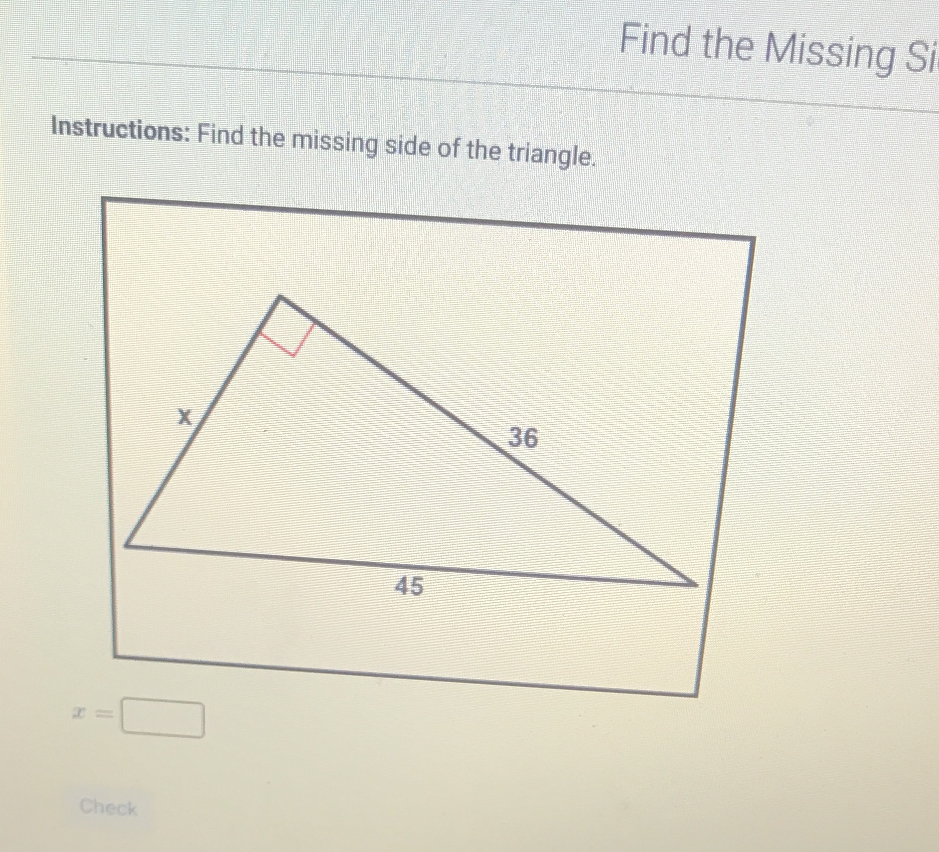 Find the Missing S Instructions: Find the missing
