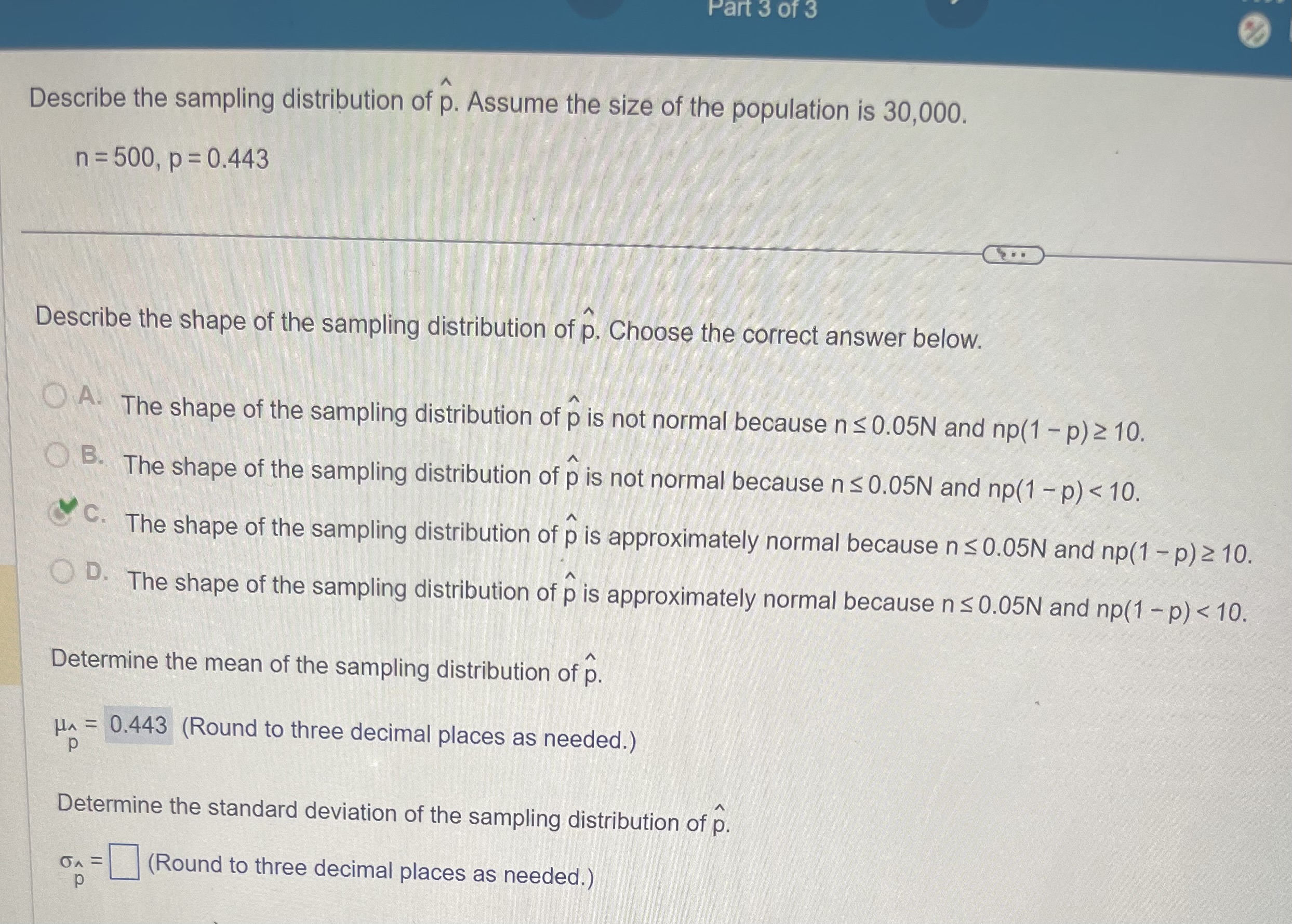 Suppose a simple random sample of size n = 1000