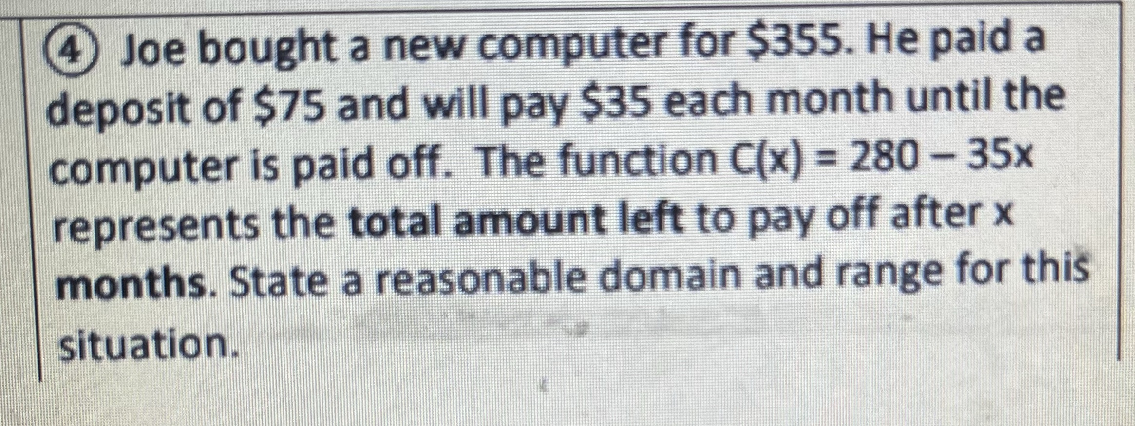 Help solve the domain and range.Please make sure