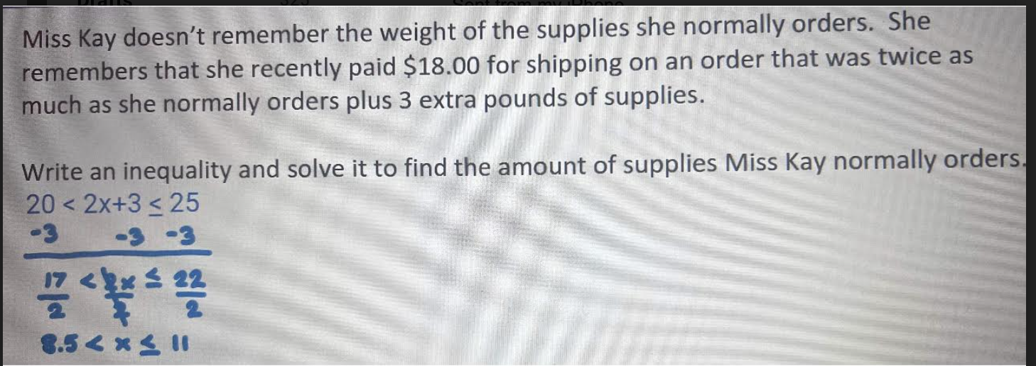 Miss Kay doesn't remember the weight of the