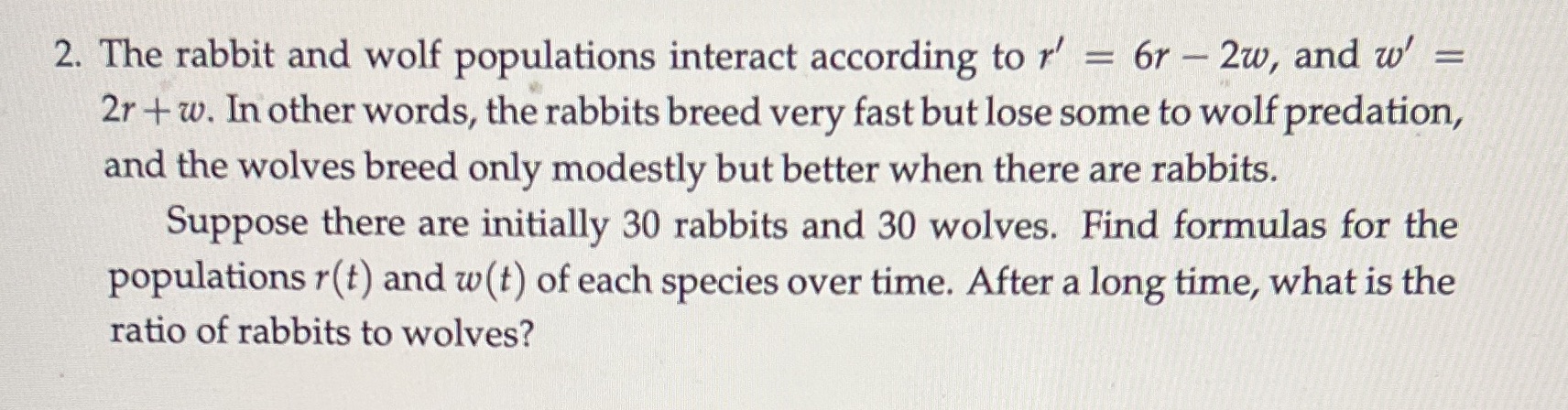 This is to be solved using linear Algebra, topic