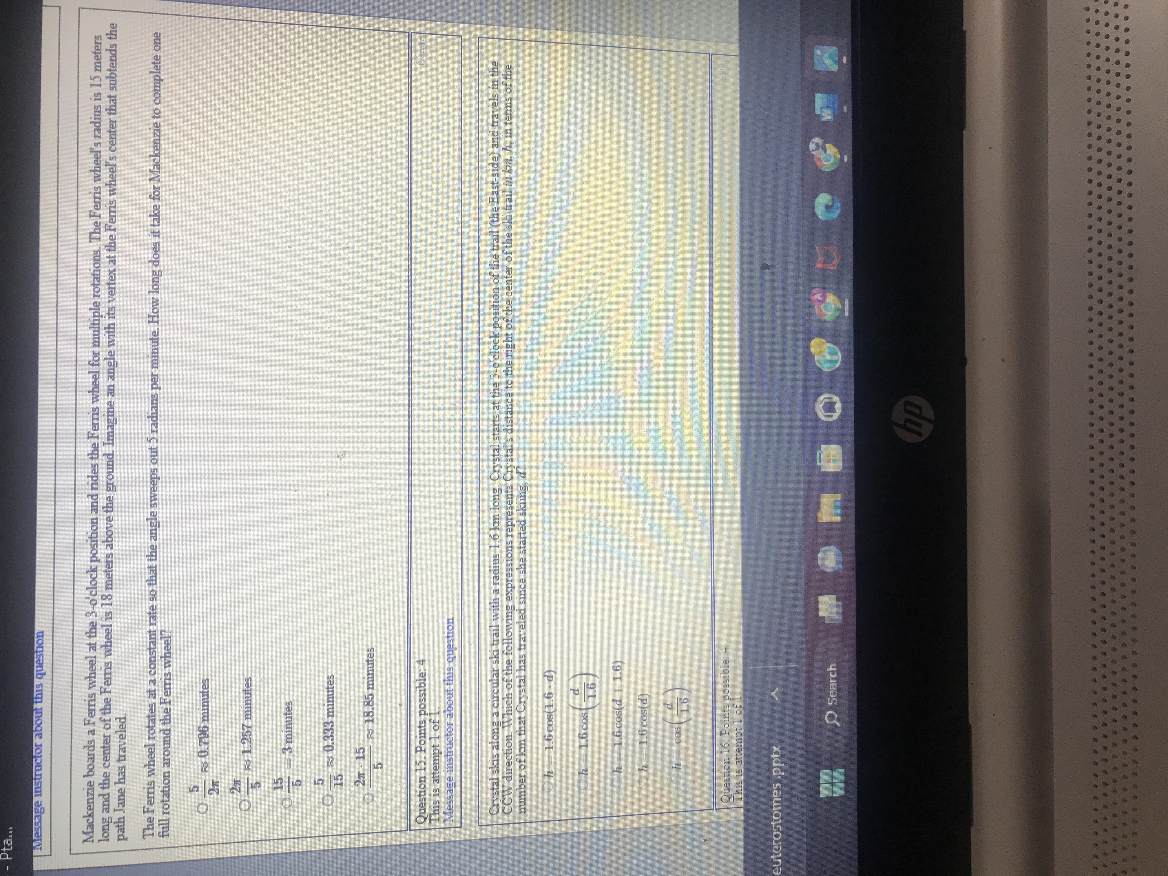 le - Pta... Amber boards a Ferris wheel at the