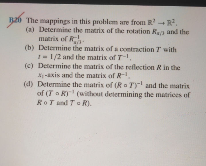 Please solve it. B20 The mappings in this problem