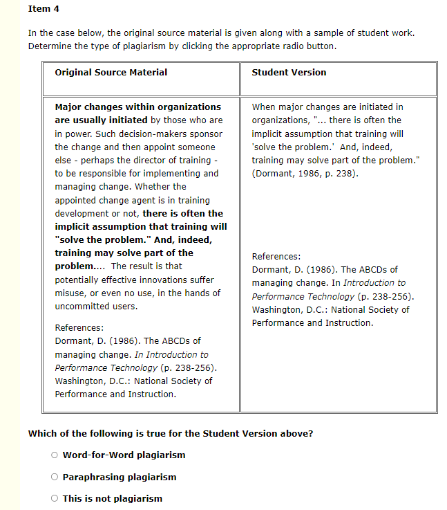 Item 1 In the case below, the original source