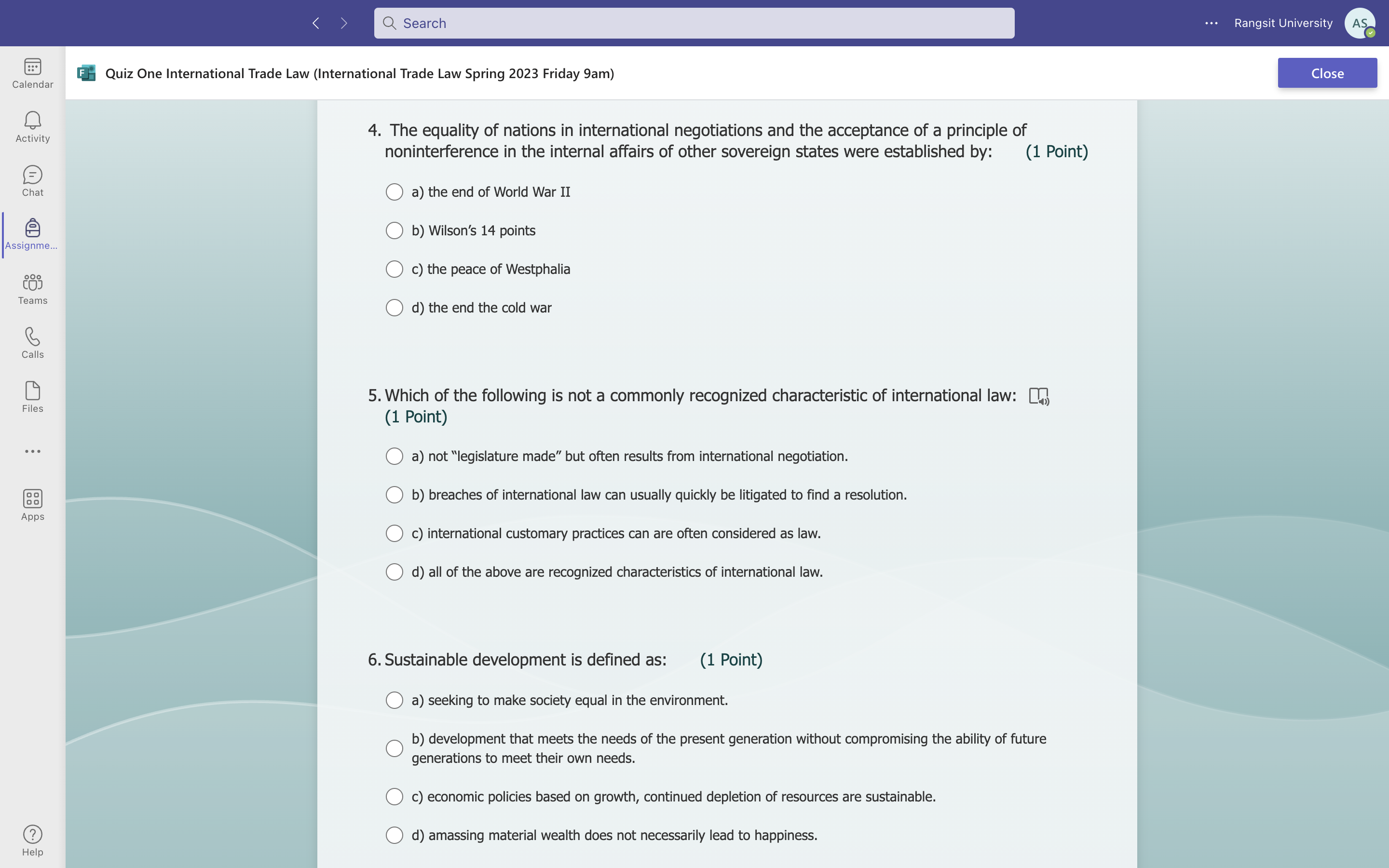 Just need an answer, no need explanation. < Q