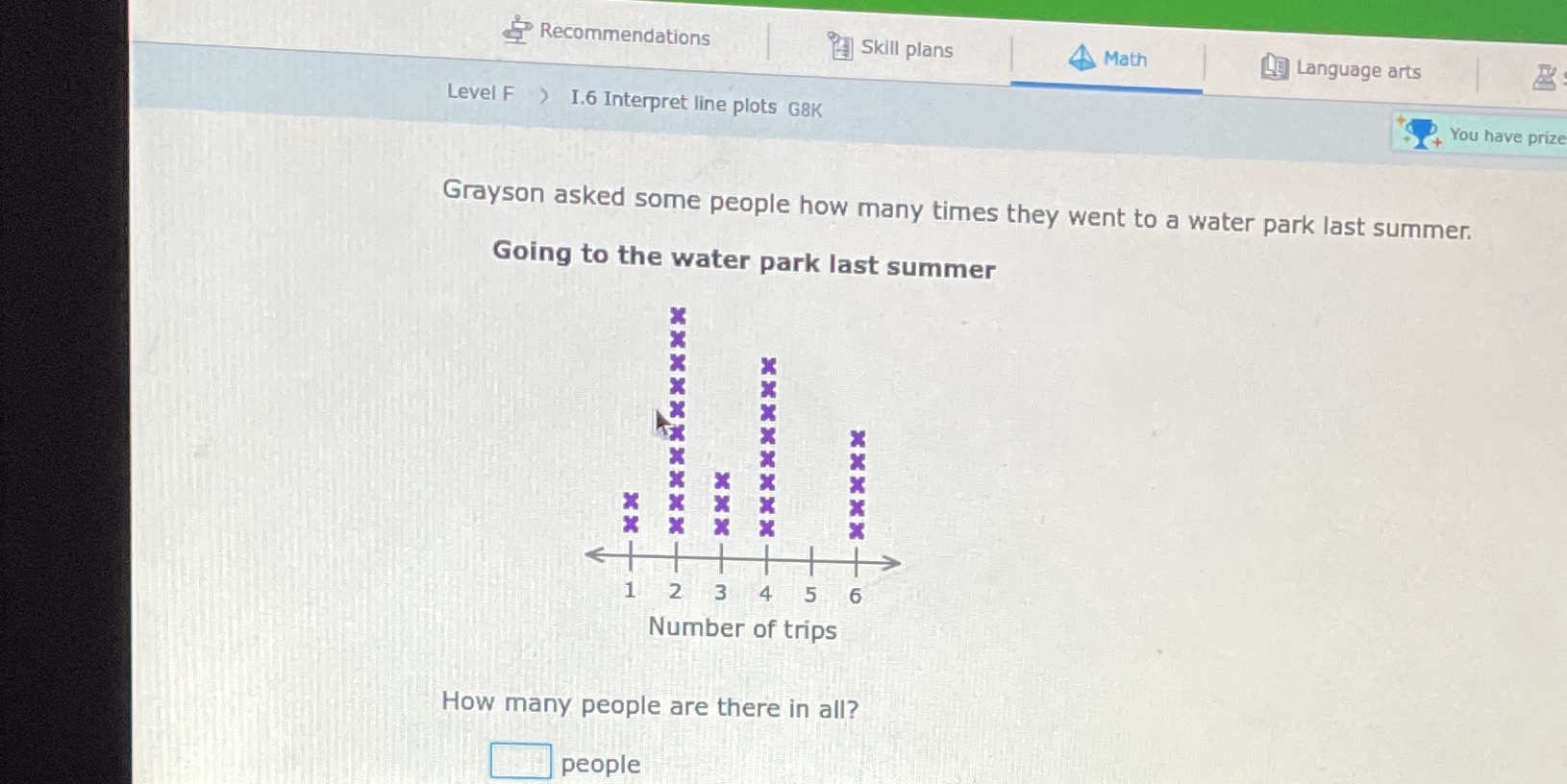 Going to the water park last summer H N w 4 5