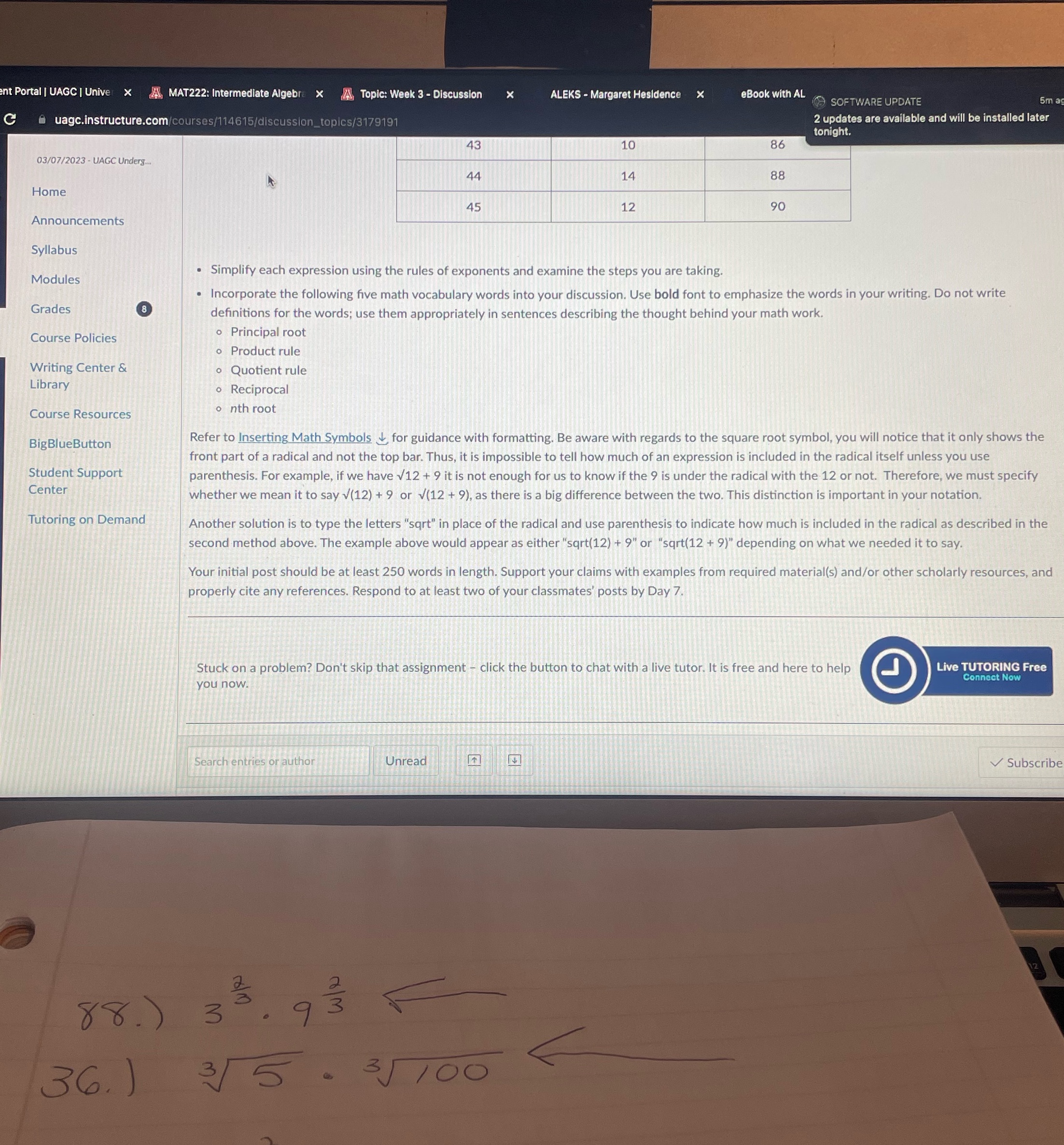 The two problems below I have solved but I need