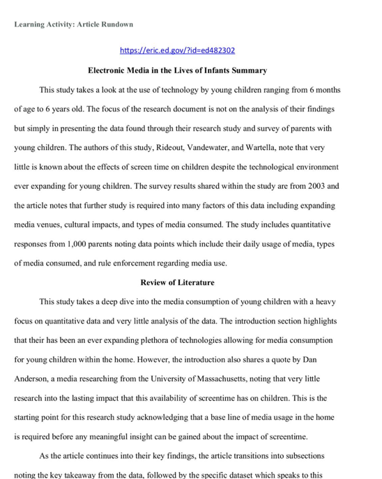 how to do a peer review Learning Activity: