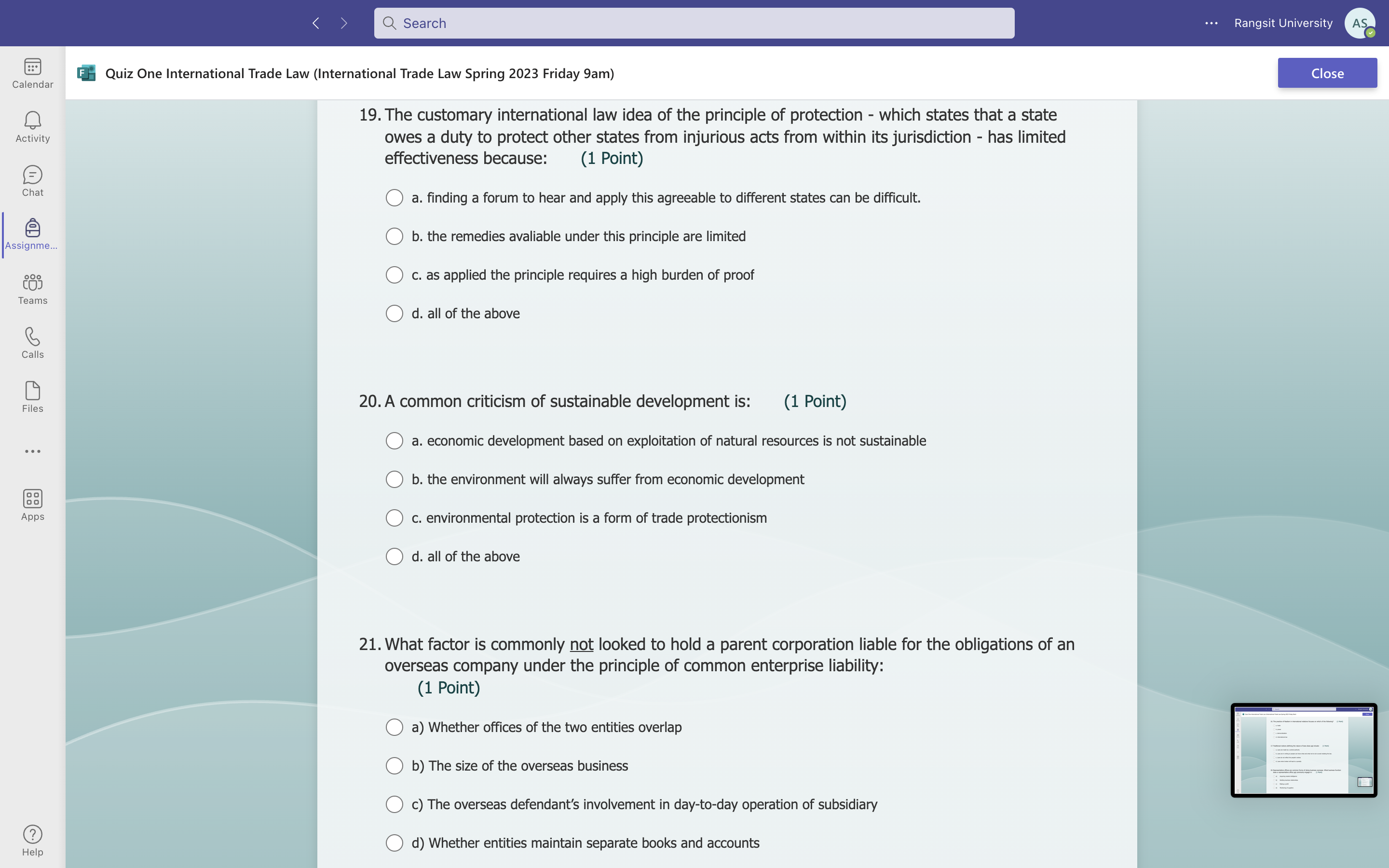 Just need an answer, no need explanation. < Q