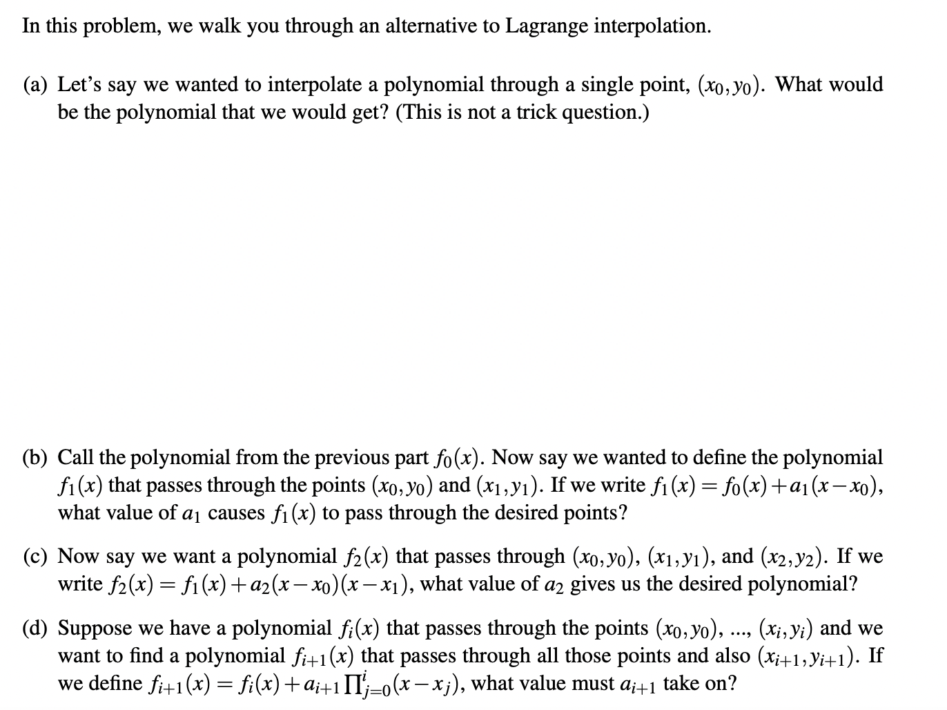 In this problem, we walk you through an