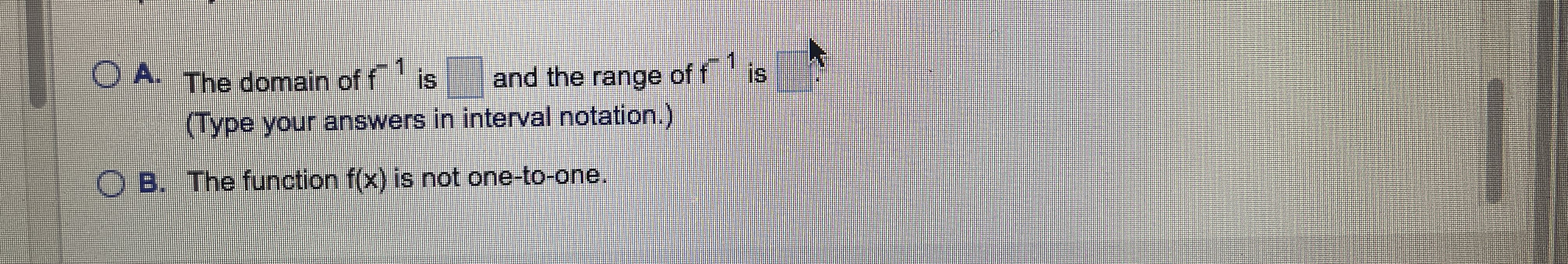 Determine whether the function is one-to-one. If