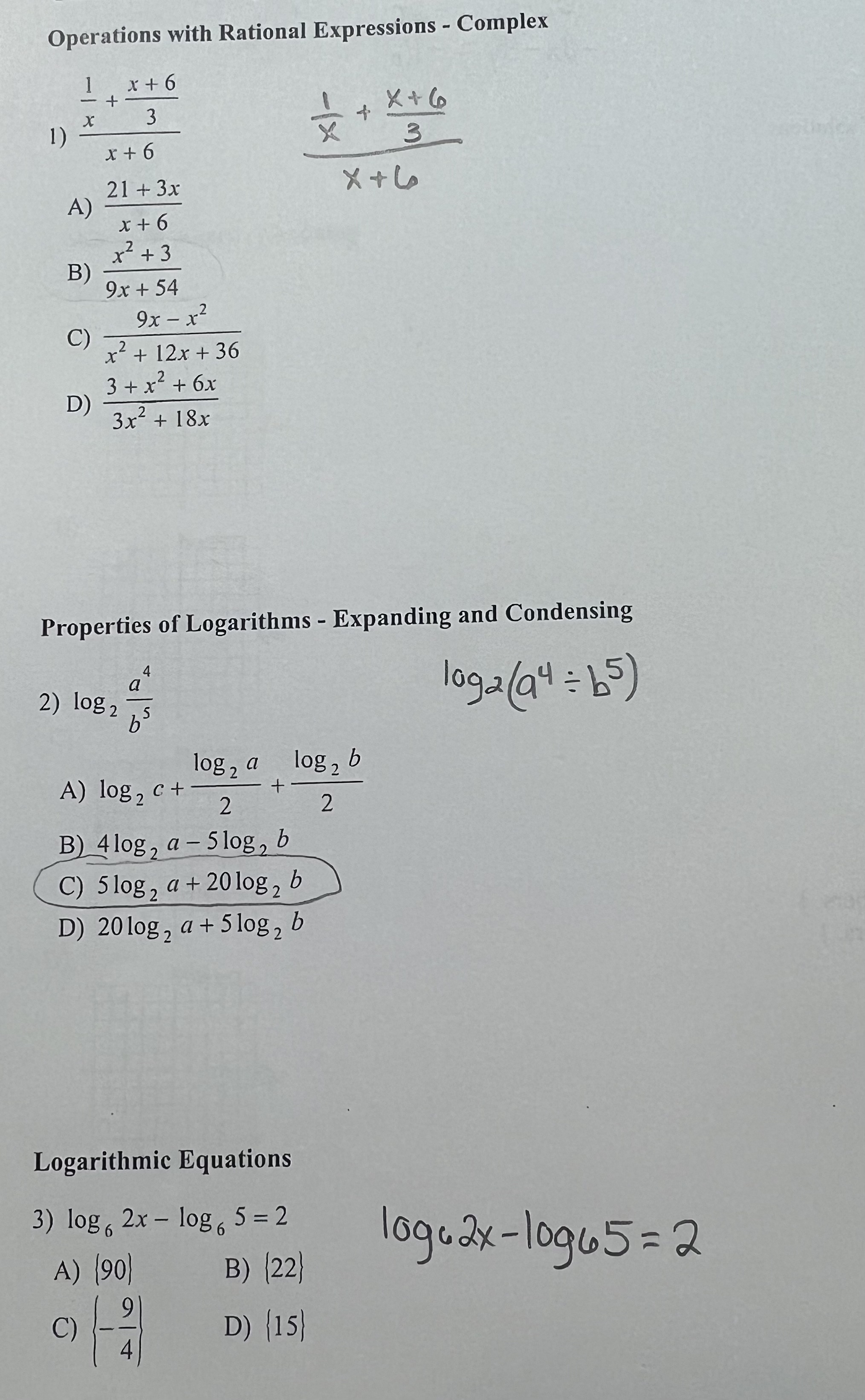 Please Help Complex Numbers - Addition 7) (-8-21)