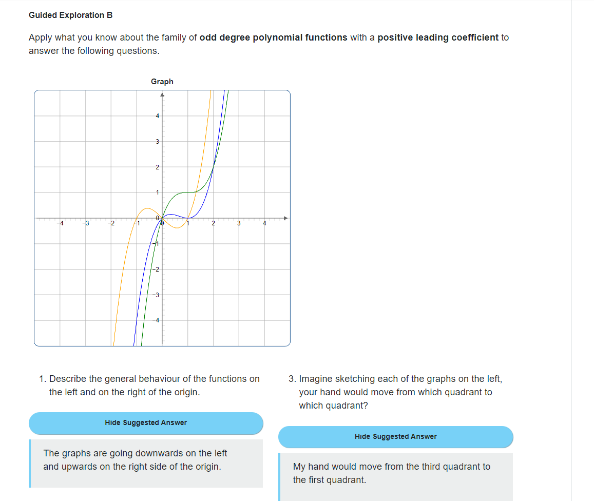 Share what you learned through the Guided