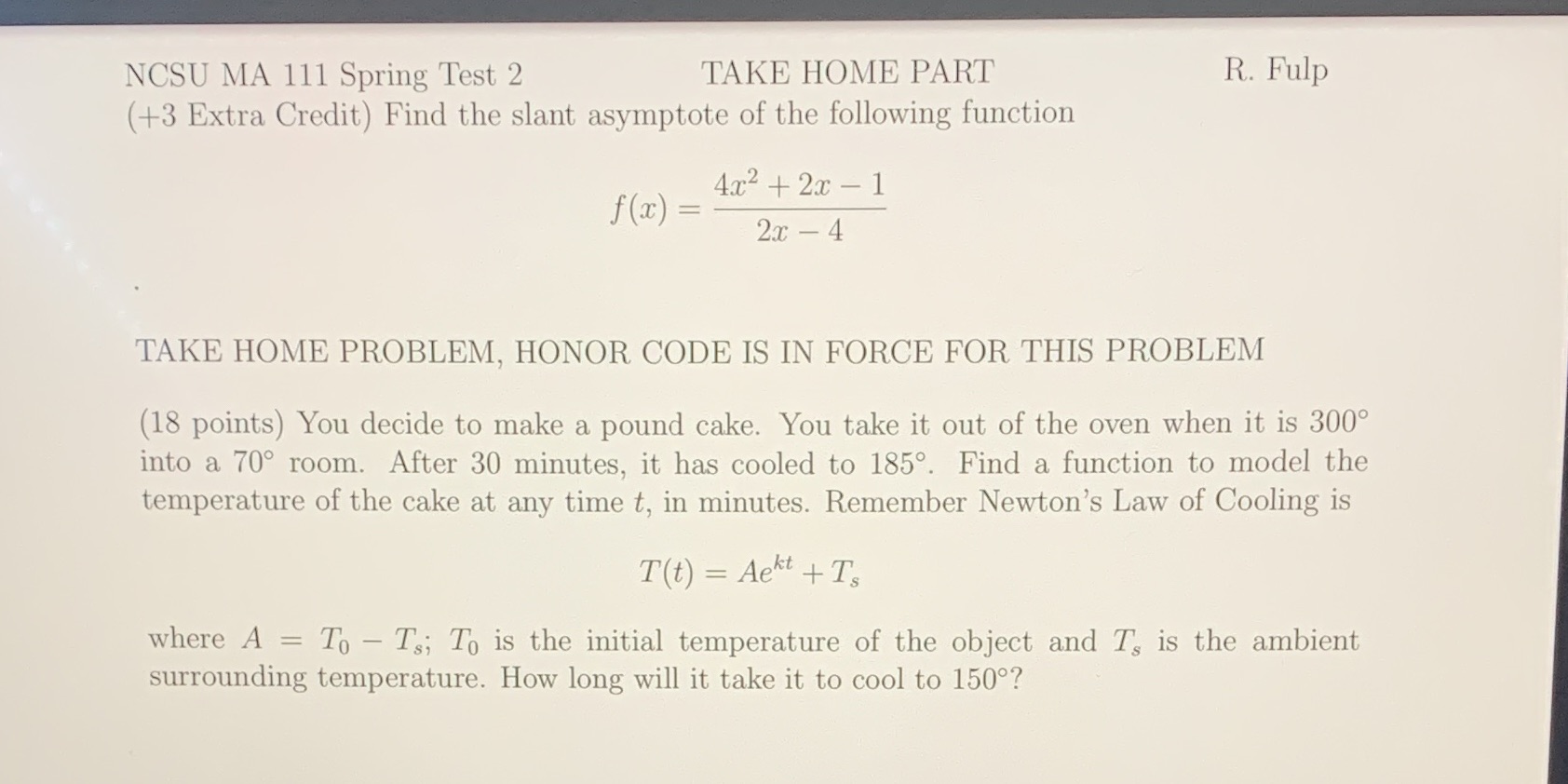 I've worked it out on my own I just need work