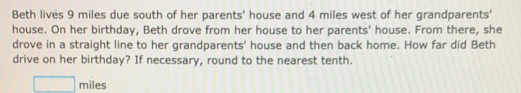 Please answer as soon as possible Beth lives 9
