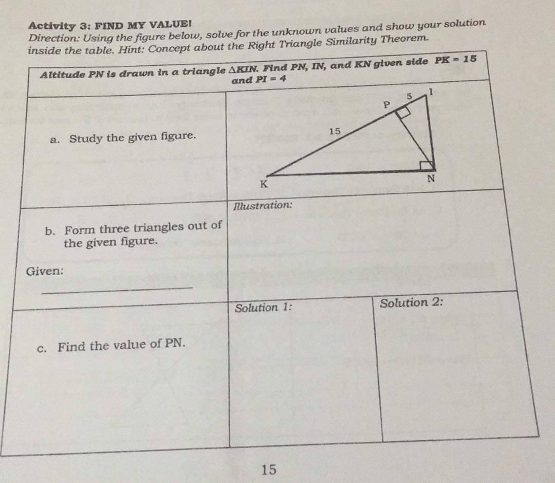 THANKYOUUUUU Activity 3: FIND MY VALUE!
