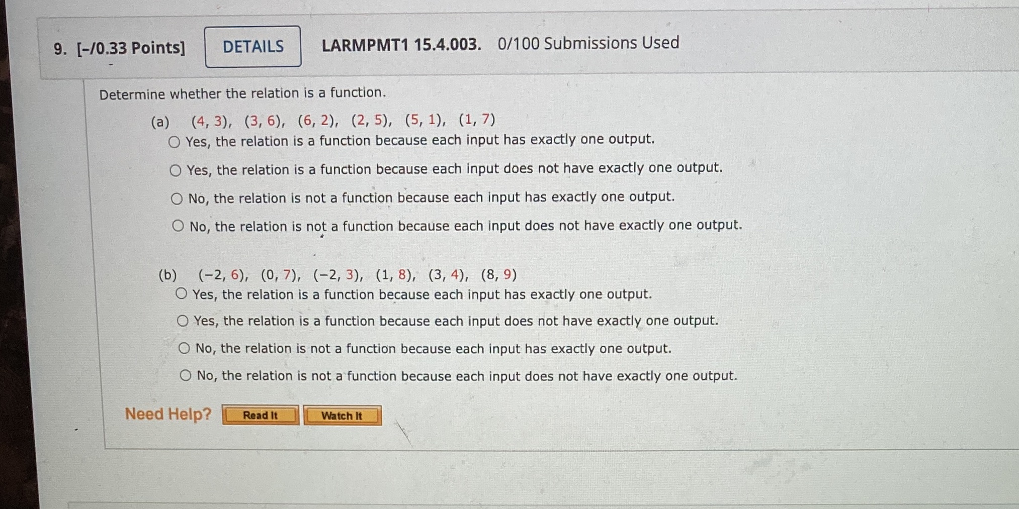 9. [-/0.33 Points] DETAILS LARMPMT1 15.4.003.