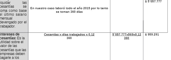 quidar las $ 5 057.777 Cesantias se En nuestro