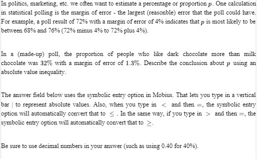 In politics, marketing, etc. we often want to