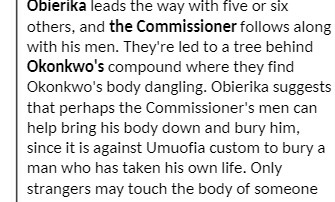 Obierika leads the way with five or six others,