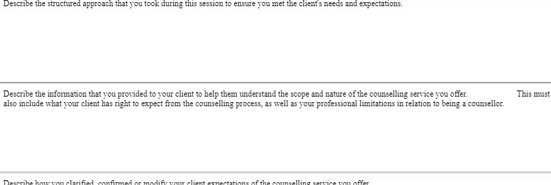 Describe the structured approach that you took