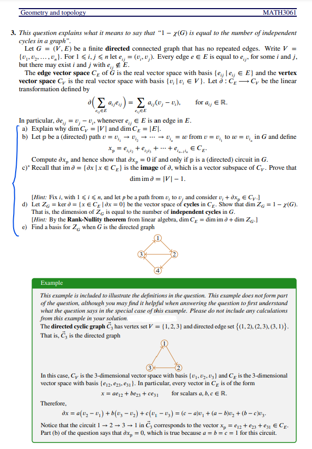 Hi, please answer all the parts (a to e) with