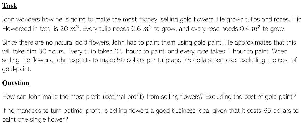 Task John wonders how he is going to make the