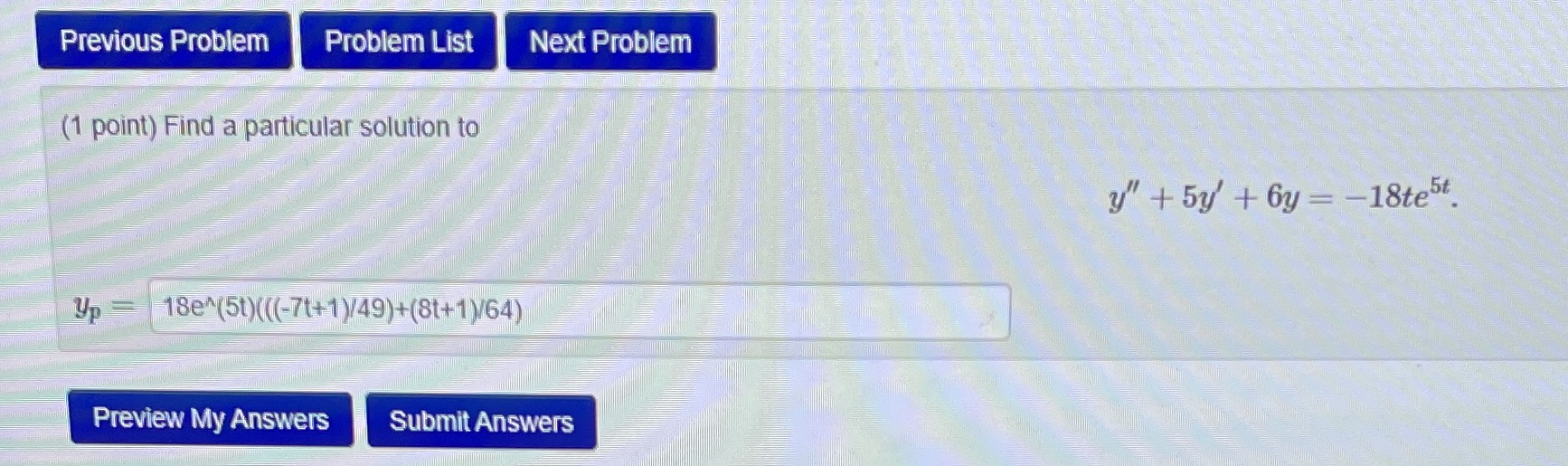 Previous Problem Problem List Next Problem (1