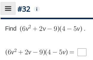 \f\f\fE #30 i Find (d + 6)(2d' - d + 7) . (d
