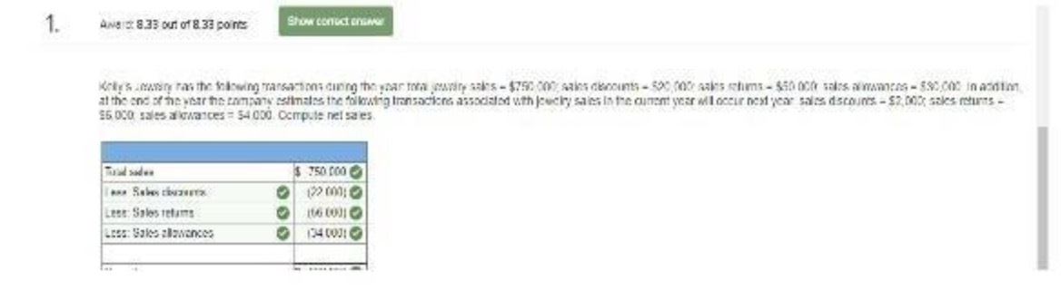 1. Ang : 8.33 out of 8 33 points Show conuct