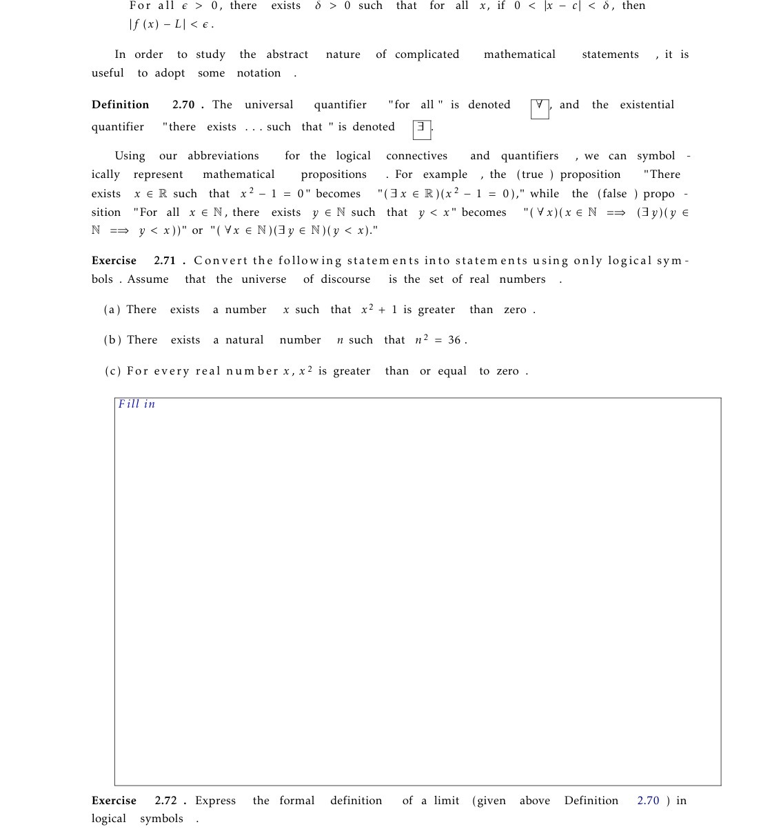 For all e > 0, there exists 6 > 0 such that for