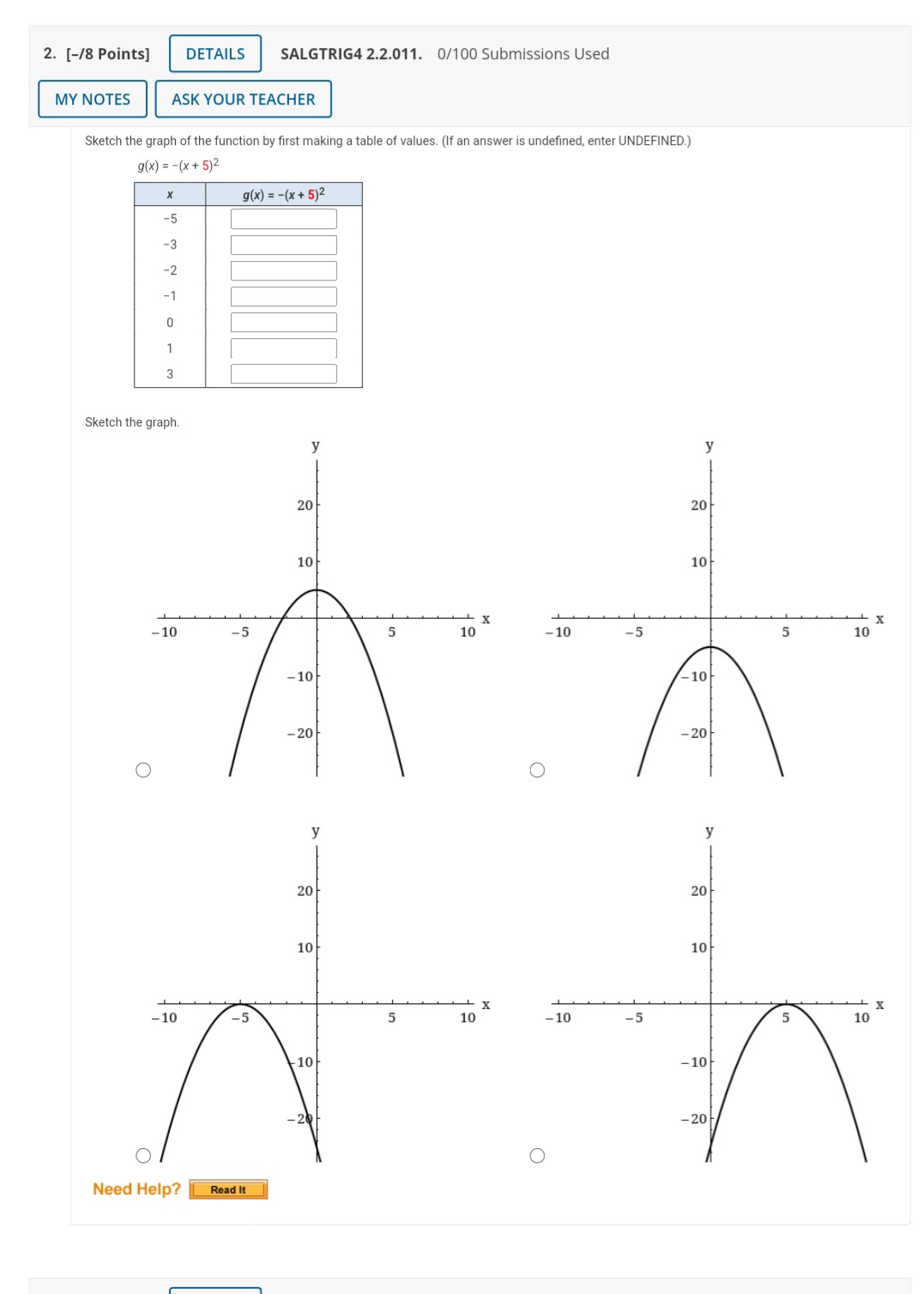 Please Be organized no need to show work Part one