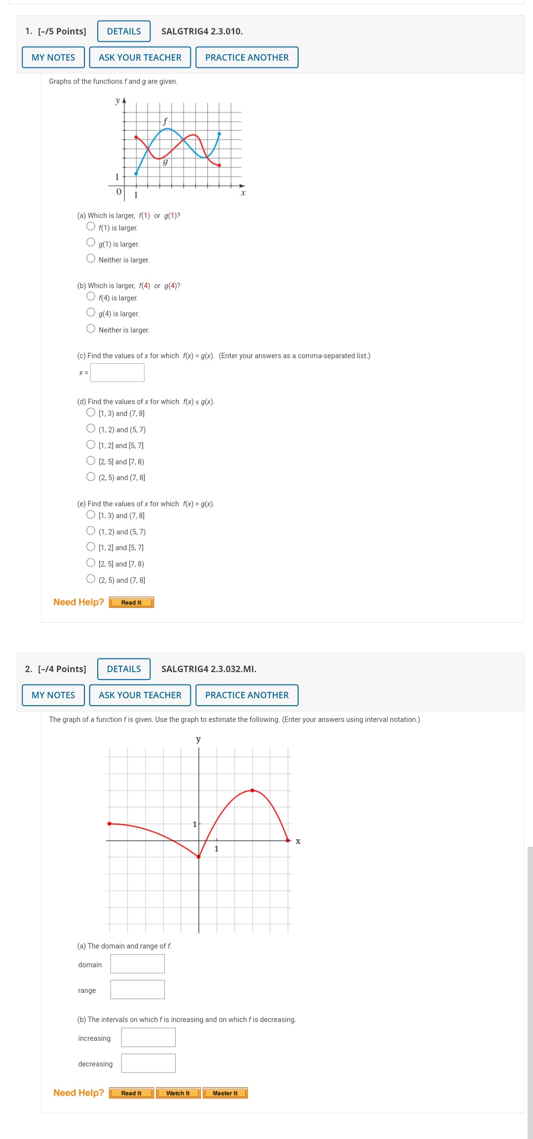 Please Be organized no need to show work Part one