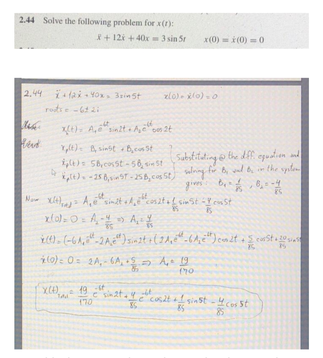 Need help seeing how they solved B1 and B2.