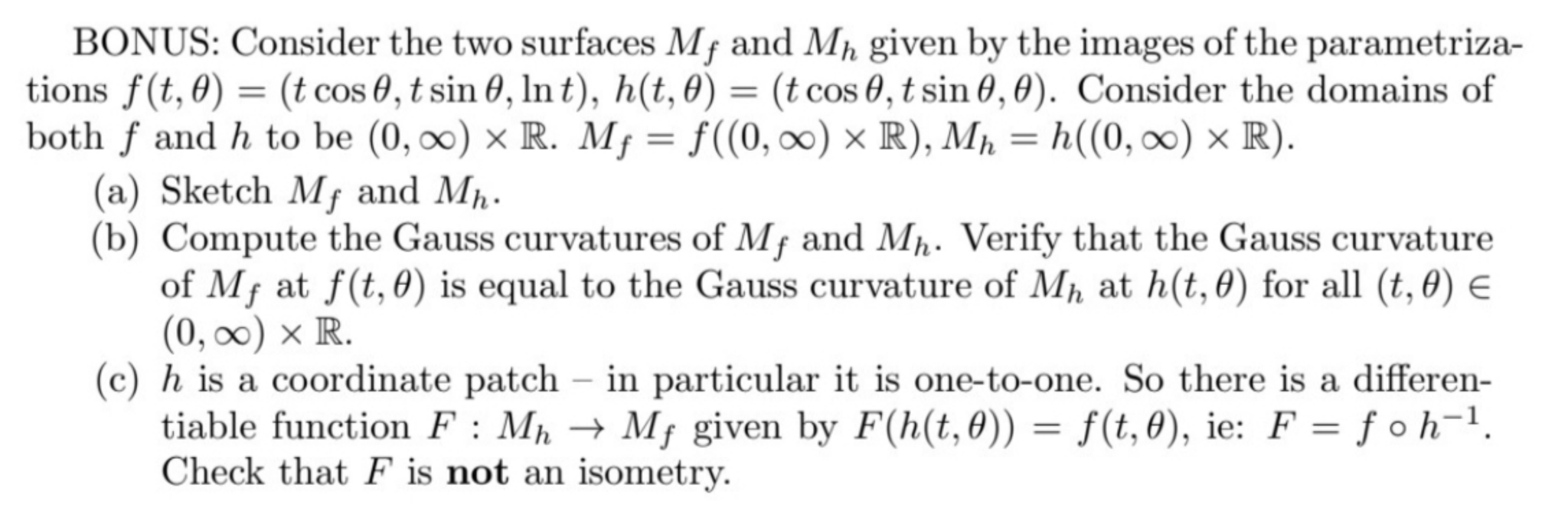 Hi, I have differential geometry questions. I