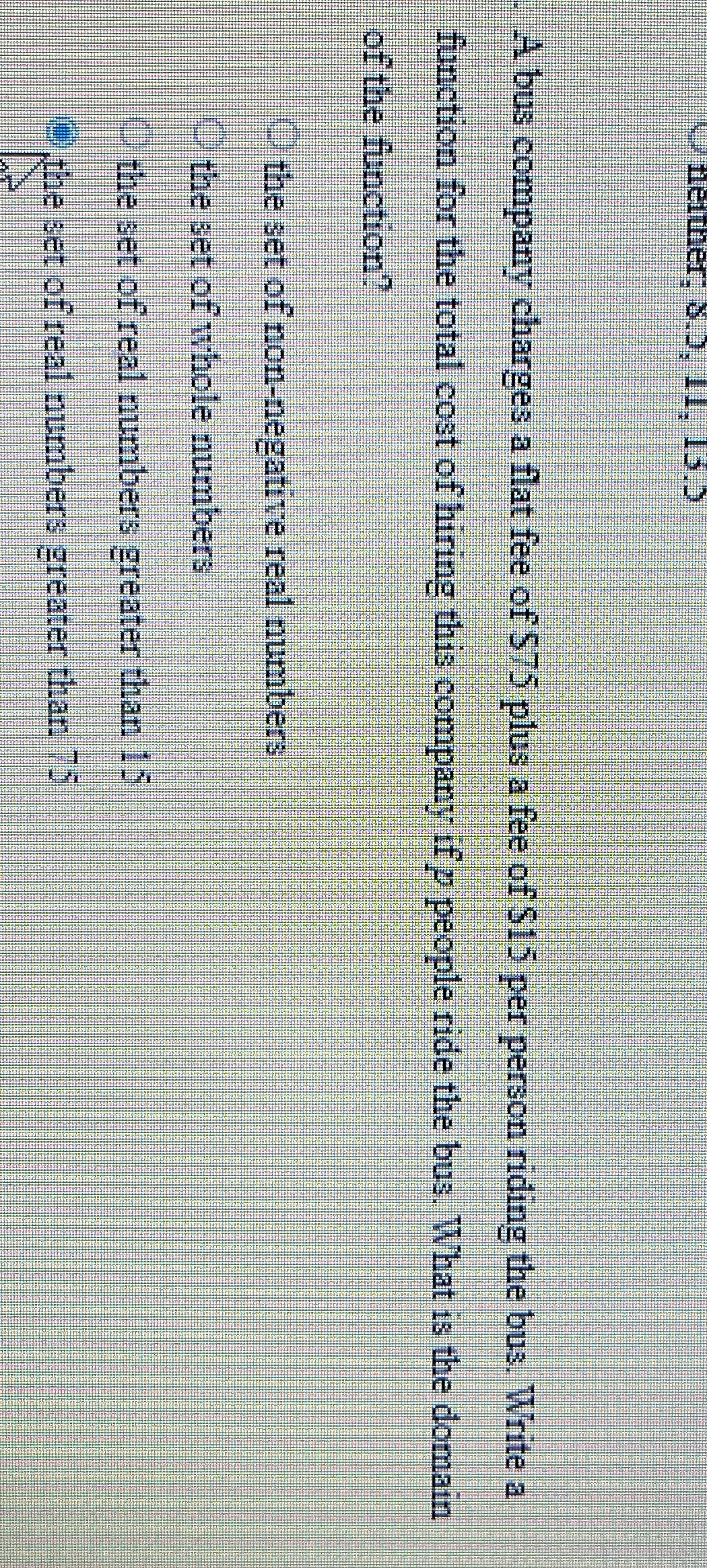 A bus company charges a flat fee of $75 plus a