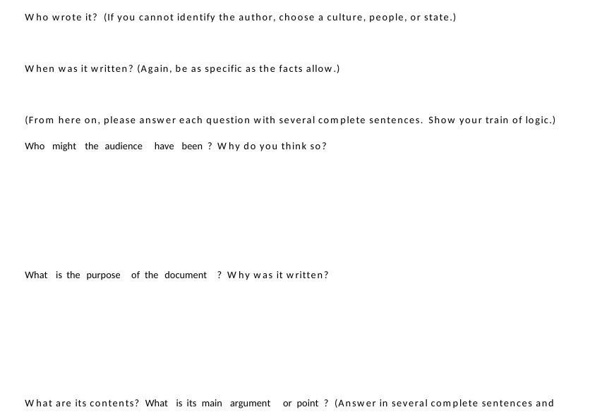 Who wrote it? (If you cannot identify the author,