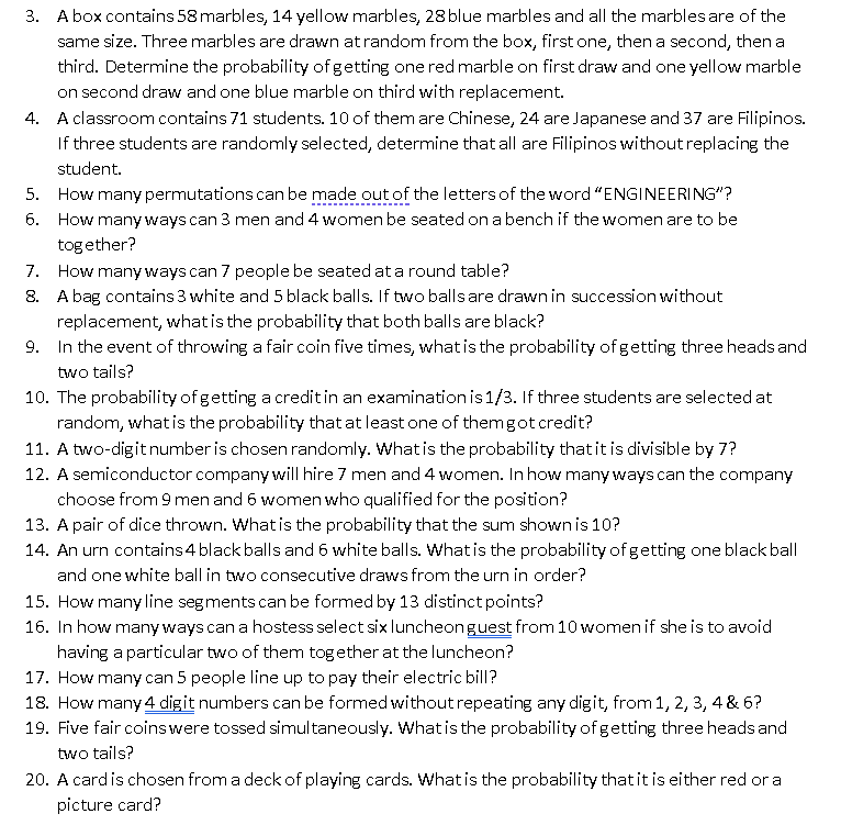 3. A box contains 58marbles, 14 yellow marbles,