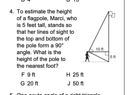 How do I answer this? 4. To estimate the height