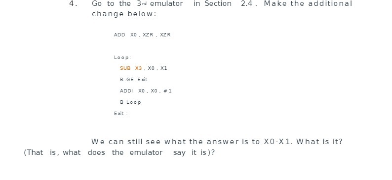 4 . Go to the 3 d emulator in Section 2.4 . Make