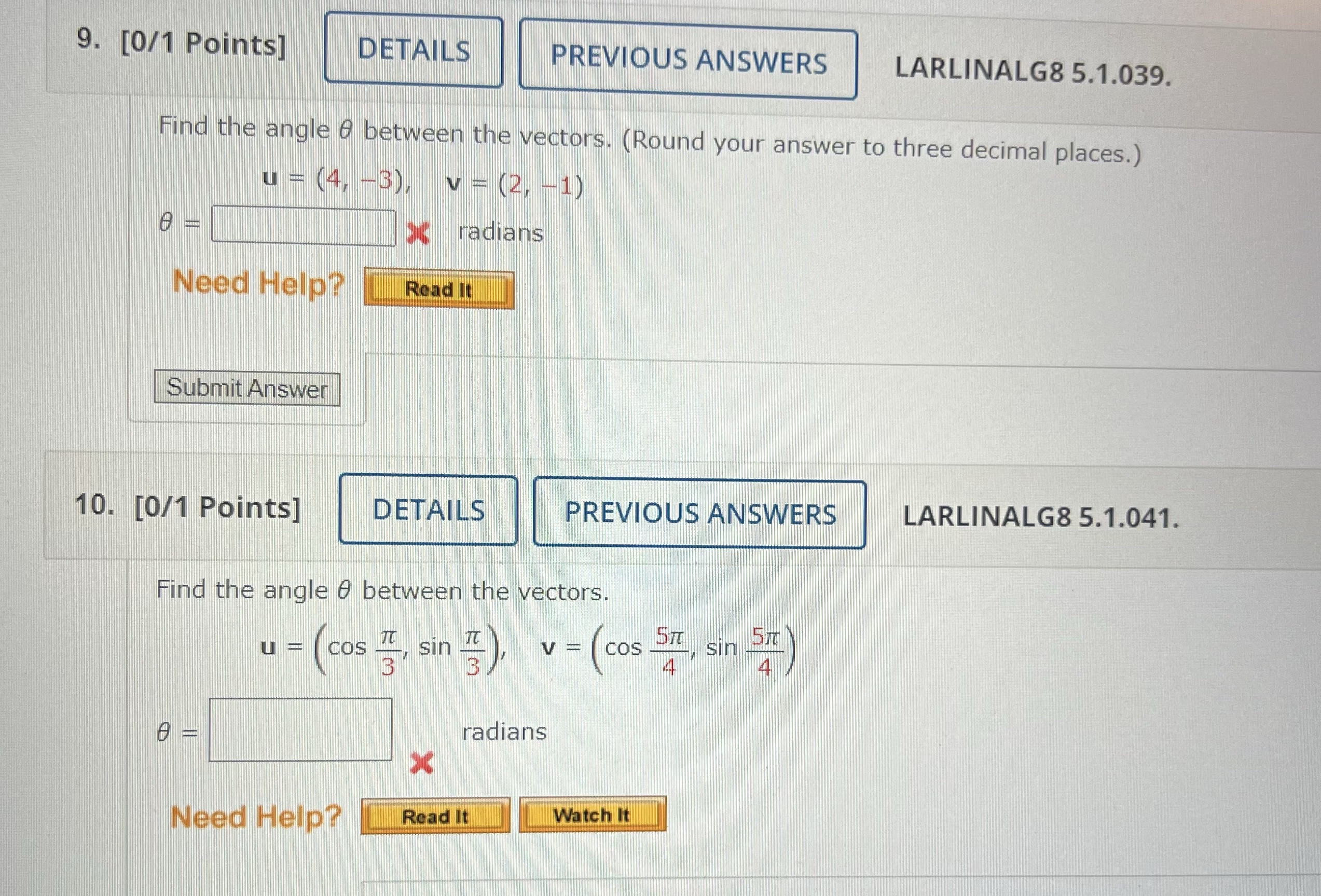 Could you please answer these 2 questions 9. [0/1