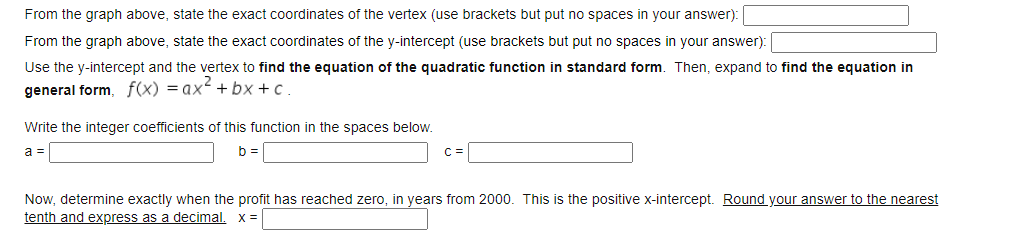The quadratic function below models the monthly