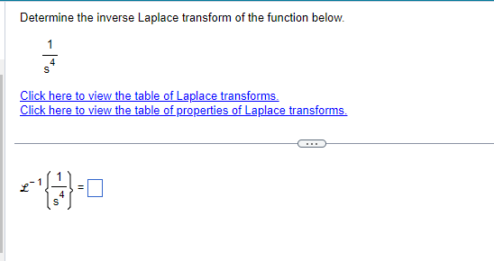 Determine the inverse Laplace transform of the
