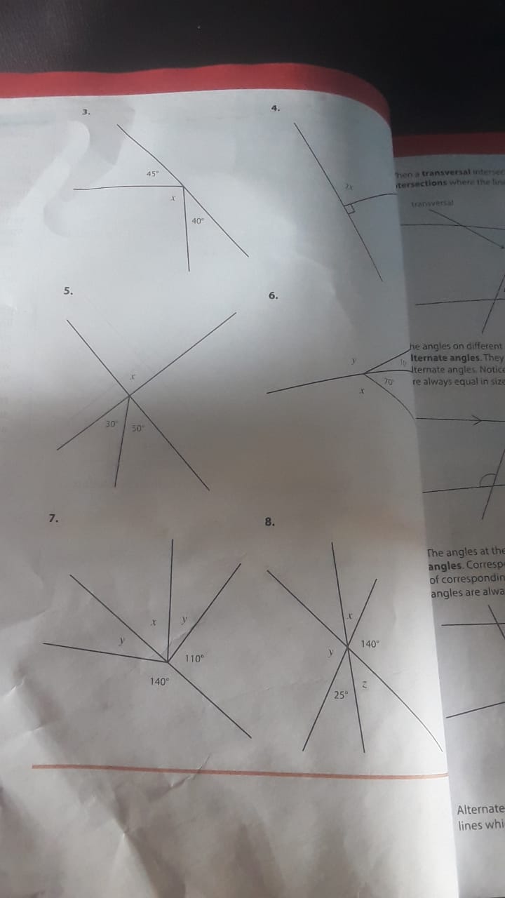 3 45# theo a transversal intense itersections