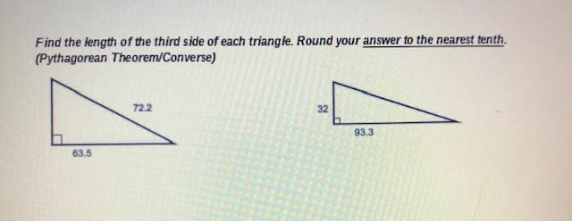 geometry questions 101 Determine the side lengths