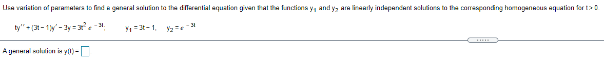 I need help with this problem Use variation of