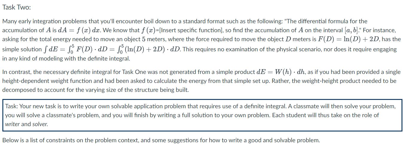 Task Two: Many early integration problems that