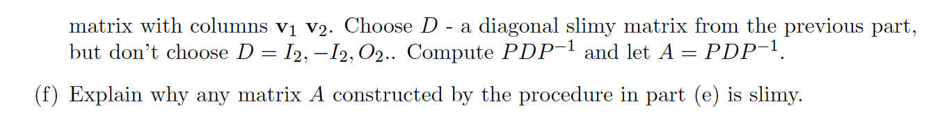 (3) In this question we introduce a new denition.